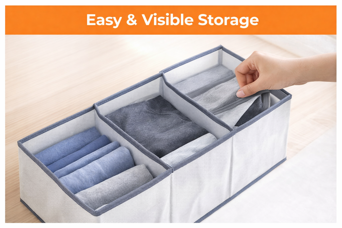 “Smart Wardrobe Organizer – Save Space Instantly (Pack of 2)”