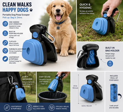 Pet Clean Poop Scooper – No-Touch Pet Waste Picker